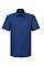 Bright Royal Men's Short Sleeve Tailored Oxford Shirt