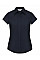 French Navy Ladies' Cap Sleeve Fitted Polycotton Poplin Shirt