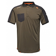 Dark Khaki Offensive Wicking Polo