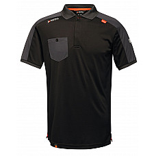 Black Offensive Wicking Polo