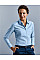 Bright Navy Ladies' Long Sleeve Tailored Oxford Shirt