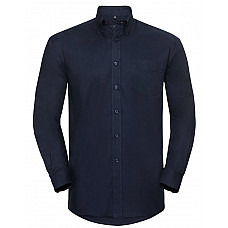 Bright Navy Men's Long Sleeve Classic Oxford Shirt