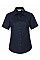 Bright Navy Ladies' Short Sleeve Tailored Oxford Shirt