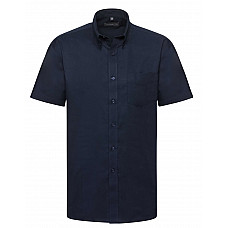 Bright Navy Men's Short Sleeve Classic Oxford Shirt