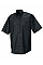 Black Men's Short Sleeve Classic Oxford Shirt