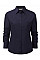 French Navy Ladies' Long Sleeve Classic Polycotton Poplin Shirt