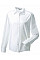 White Ladies' Long Sleeve Classic Polycotton Poplin Shirt