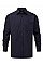 French Navy Men's Long Sleeve Classic Polycotton Poplin Shirt