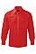 Classic Red Men's Long Sleeve Classic Polycotton Poplin Shirt