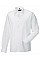 White Men's Long Sleeve Classic Polycotton Poplin Shirt