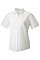 White Ladies' Short Sleeve Classic Polycotton Poplin Shirt