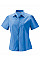 Corporate Blue Ladies' Short Sleeve Classic Polycotton Poplin Shirt