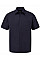 French Navy Men's Short Sleeve Classic Polycotton Poplin Shirt