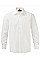 White Men's Long Sleeve Classic Pure Cotton Poplin Shirt