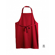 Red Multi-Coloured Recycled Bib Apron