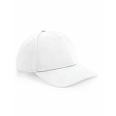 White Urbanwear 5 Panel Snapback