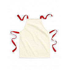 Natural/classic Red FairTrade Cotton Junior Apron