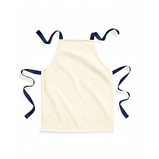 Natural/French Navy FairTrade Cotton Junior Apron