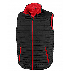 Black/Red Thermoquilt Gilet