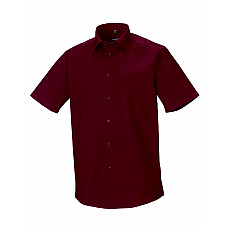 Port Men's Short Sleeve Fitted Stretch Shirt