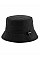 Black Recycled Polyester Bucket Hat