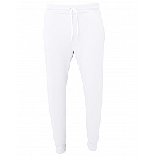 White Unisex Jogger Sweatpants