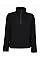 Black 100% Recycled Half Zip Fleece