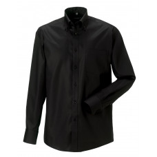 Black Men's Long Sleeve Ultimate Non-Iron Shirt