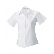 White Ladies' Short Sleeve Tailored Ultimate Non-Iron Shirt