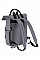 Grey Marl Recycled Twin Handle Roll-Top Laptop Backpack