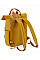 Mustard Recycled Twin Handle Roll-Top Laptop Backpack