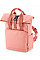 Blush Pink Recycled Mini Twin Handle Roll-Top Backpack