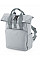 Light Grey Recycled Mini Twin Handle Roll-Top Backpack