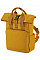 Mustard Recycled Mini Twin Handle Roll-Top Backpack