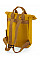 Mustard Recycled Mini Twin Handle Roll-Top Backpack