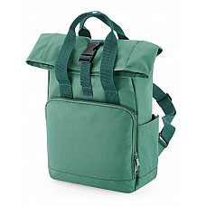 Sage Recycled Mini Twin Handle Roll-Top Backpack