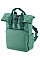 Sage Recycled Mini Twin Handle Roll-Top Backpack