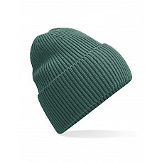 Marine Green Oversized Cuffed Beanie