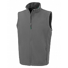 Workguard Grey Men's Recycled 2-Layer Printable Softshell Bodywarmer