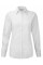 White Ladies' Long Sleeve Tailored Herringbone Shirt