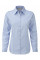 Light Blue Ladies' Long Sleeve Tailored Herringbone Shirt