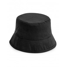 Black Organic Cotton Bucket Hat