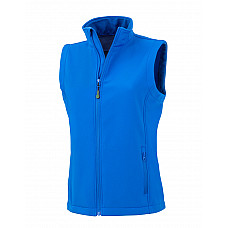 Royal Blue Ladies' Recycled 2-Layer Printable Softshell Bodywarmer