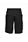 Black Polycotton Twill Shorts