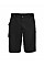 Black Polycotton Twill Shorts