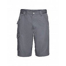 Convoy Grey Polycotton Twill Shorts