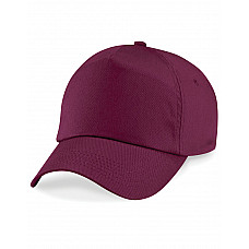 Burgundy Junior Original 5 Panel Cap