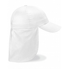 White Junior Legionnaire Style Cap