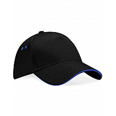 Black/bright Royal Ultimate 5 Panel Cap Sandwich Peak