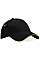 Black/Lime Green Ultimate 5 Panel Cap Sandwich Peak